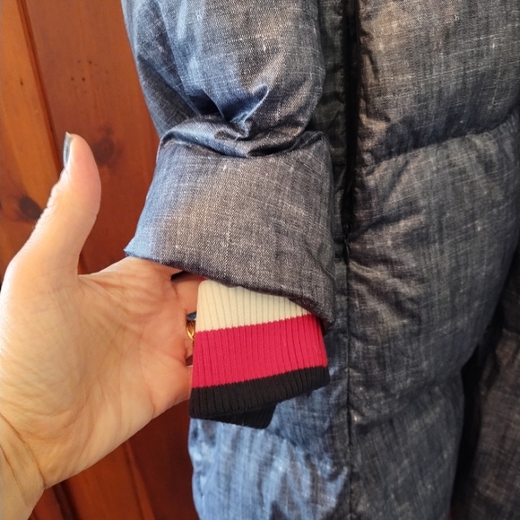 Women's Blue Puffer Coat - Picture 4 of 12